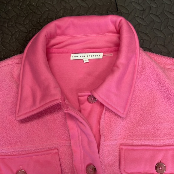 NWOT - VICI Pink Fleece Shacket - Picture 2 of 2